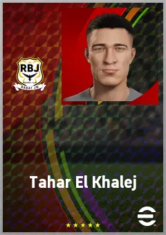 Tahar El Khalej eFootball 2026 player card, 70 OVR CB