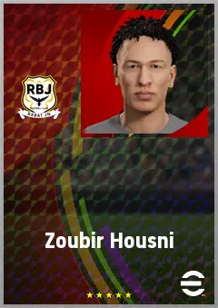 Zoubir Housni eFootball 2026 player card, 61 OVR LWF