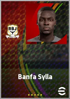 Banfa Sylla eFootball 2026 player card, 62 OVR DMF