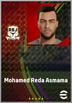 Mohamed Reda Asmama eFootball 2026 player card, 64 OVR GK