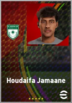 Houdaifa Jamaane eFootball 2026 player card, 62 OVR CMF
