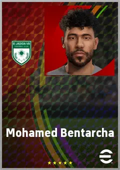 Mohamed Bentarcha eFootball 2026 player card, 69 OVR CB