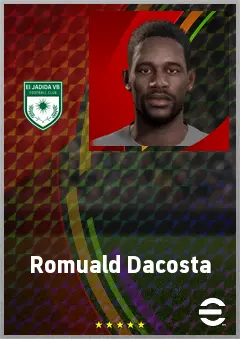 Romuald Dacosta eFootball 2026 player card, 68 OVR CF