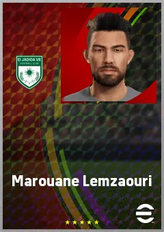 Marouane Lemzaouri eFootball 2026 player card, 70 OVR RB