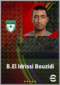 B.El Idrissi Bouzidi eFootball 2026 player card, 68 OVR CMF