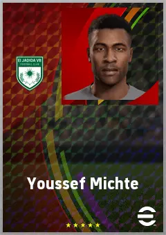 Youssef Michte eFootball 2026 player card, 69 OVR DMF