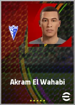 Akram El Wahabi eFootball 2026 player card, 62 OVR CB
