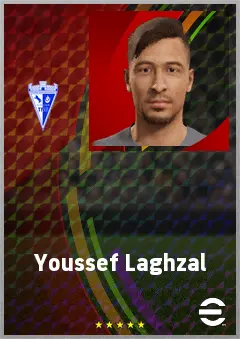 Youssef Laghzal eFootball 2026 player card, 66 OVR GK
