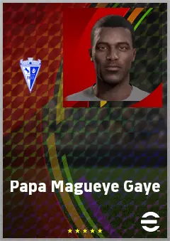 Papa Magueye Gaye eFootball 2026 player card, 66 OVR LWF