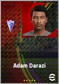 Adam Darazi eFootball 2026 player card, 59 OVR DMF