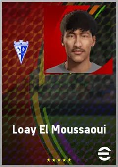Loay El Moussaoui eFootball 2026 player card, 64 OVR LB