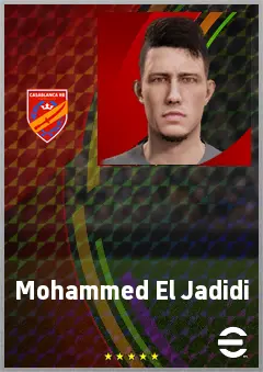Mohammed El Jadidi eFootball 2026 player card, 63 OVR CB