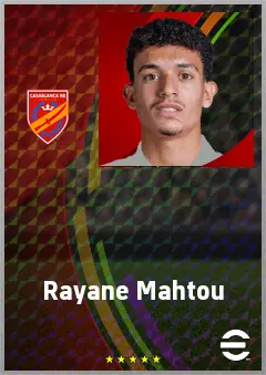Rayane Mahtou eFootball 2026 player card, 60 OVR DMF