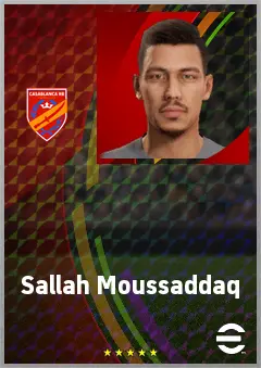 Sallah Moussaddaq eFootball 2026 player card, 68 OVR CB