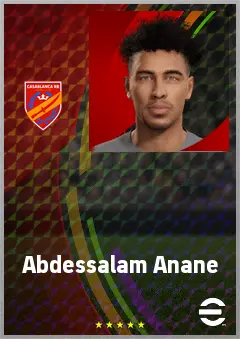Abdessalam Anane eFootball 2026 player card, 60 OVR CF