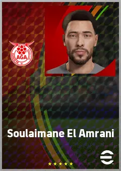 Soulaimane El Amrani eFootball 2026 player card, 65 OVR CB