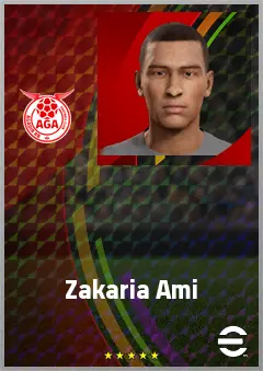 Zakaria Ami eFootball 2026 player card, 61 OVR DMF