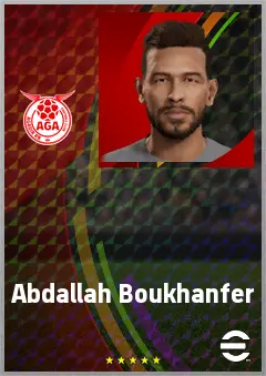Abdallah Boukhanfer eFootball 2026 player card, 61 OVR SS