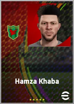 Hamza Khaba eFootball 2026 player card, 69 OVR CF