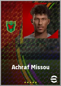 Achraf Missou eFootball 2026 player card, 60 OVR SS