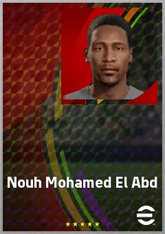 Nouh Mohamed El Abd eFootball 2026 player card, 67 OVR CB