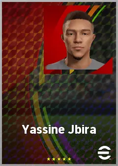 Yassine Jbira eFootball 2026 player card, 69 OVR LB