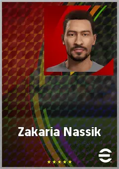 Zakaria Nassik eFootball 2026 player card, 67 OVR LB