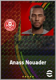Anass Nouader eFootball 2026 player card, 67 OVR CB