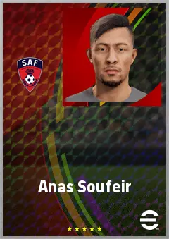 Anas Soufeir eFootball 2026 player card, 65 OVR RB