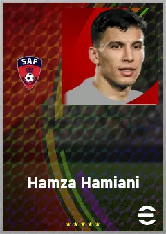 Hamza Hamiani eFootball 2026 player card, 69 OVR GK