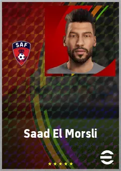 Saad El Morsli eFootball 2026 player card, 70 OVR LMF