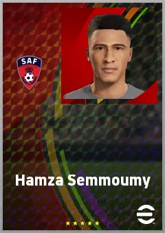 Hamza Semmoumy eFootball 2026 player card, 66 OVR RB