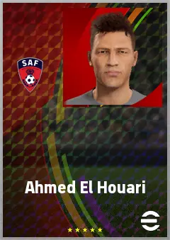 Ahmed El Houari eFootball 2026 player card, 67 OVR AMF