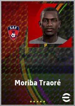 Moriba Traoré eFootball 2026 player card, 63 OVR CMF