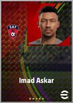 Imad Askar eFootball 2026 player card, 65 OVR GK