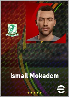 Ismail Mokadem eFootball 2026 player card, 68 OVR CB