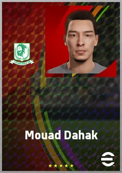 Mouad Dahak eFootball 2026 player card, 66 OVR AMF