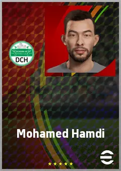 Mohamed Hamdi eFootball 2026 player card, 62 OVR CMF