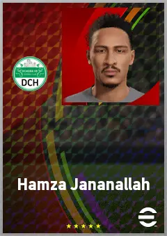 Hamza Jananallah eFootball 2026 player card, 65 OVR LB