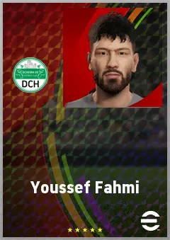 Youssef Fahmi eFootball 2026 player card, 62 OVR DMF