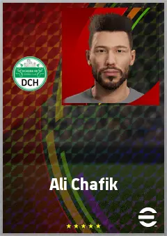 Ali Chafik eFootball 2026 player card, 59 OVR CMF