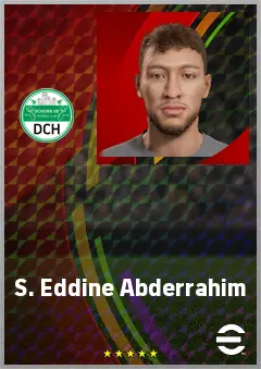 S. Eddine Abderrahim eFootball 2026 player card, 61 OVR CF