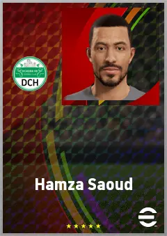 Hamza Saoud eFootball 2026 player card, 67 OVR CMF