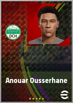 Anouar Ousserhane eFootball 2026 player card, 61 OVR LWF