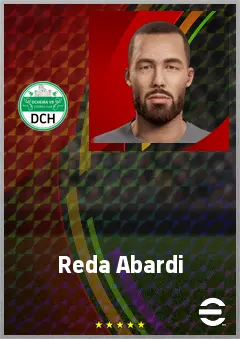 Reda Abardi eFootball 2026 player card, 67 OVR CF