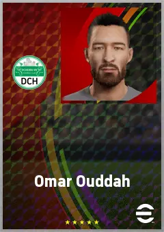 Omar Ouddah eFootball 2026 player card, 61 OVR DMF