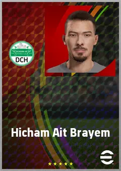 Hicham Ait Brayem eFootball 2026 player card, 68 OVR RB