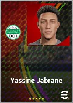 Yassine Jabrane eFootball 2026 player card, 67 OVR LWF
