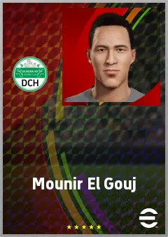 Mounir El Gouj eFootball 2026 player card, 64 OVR CMF