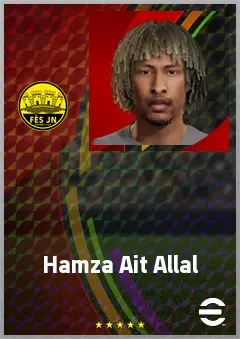 Hamza Ait Allal eFootball 2026 player card, 66 OVR RB
